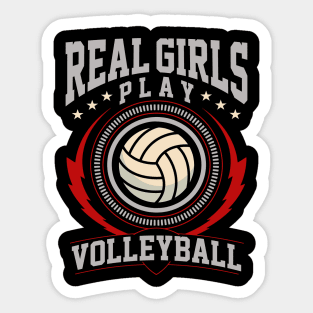 Real Girls Play Volleyball Sticker